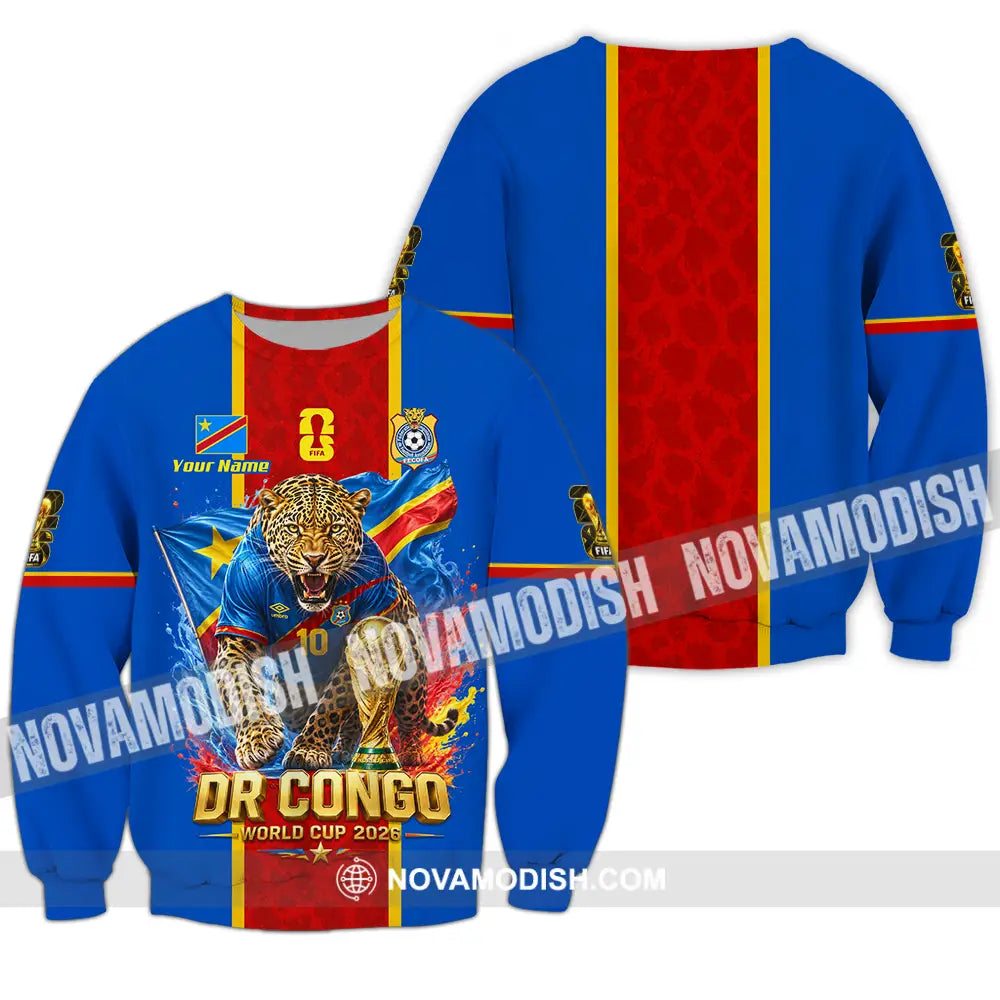 Unisex Shirt - Custom Dr Congo World Cup 2026 Shirt - Long Sleeve / S - T-shirt