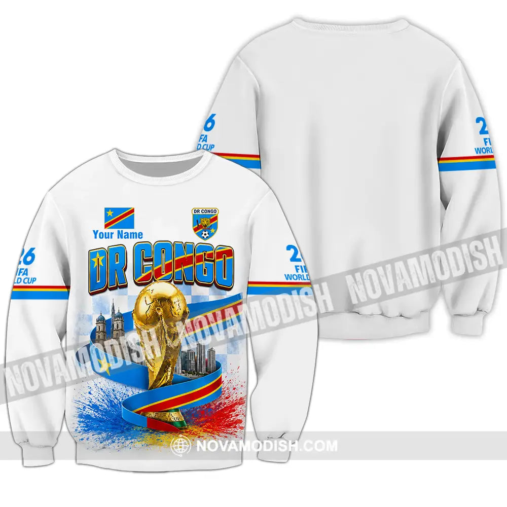 Unisex Shirt - Custom Dr Congo World Cup 2026 Shirt - Long Sleeve / S - T-shirt
