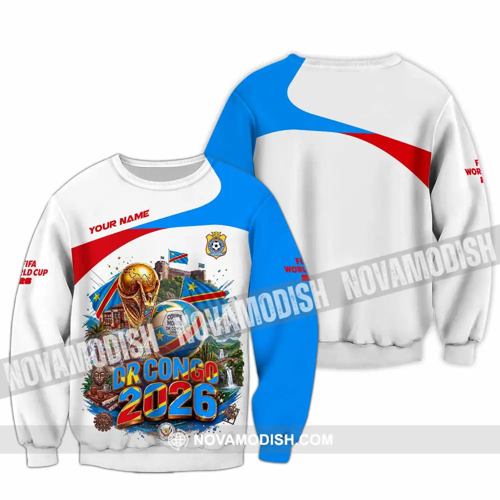 Unisex Shirt - Custom Dr Congo World Cup 2026 Shirt - Long Sleeve / S - T-shirt