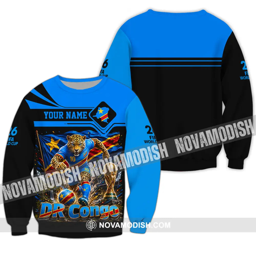 Unisex Shirt - Custom Dr Congo World Cup 2026 Shirt - Long Sleeve / S - T-shirt