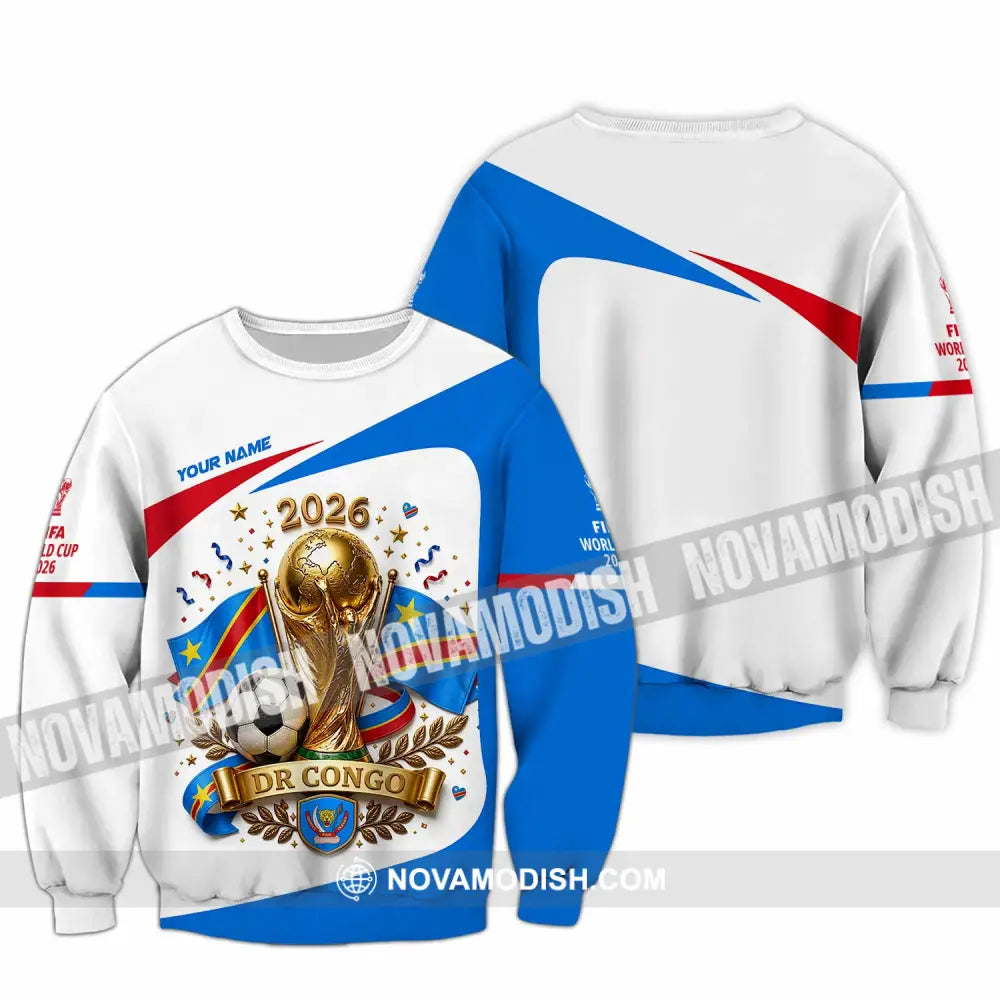 Unisex Shirt - Custom Dr Congo World Cup 2026 Shirt - Long Sleeve / S - T-shirt