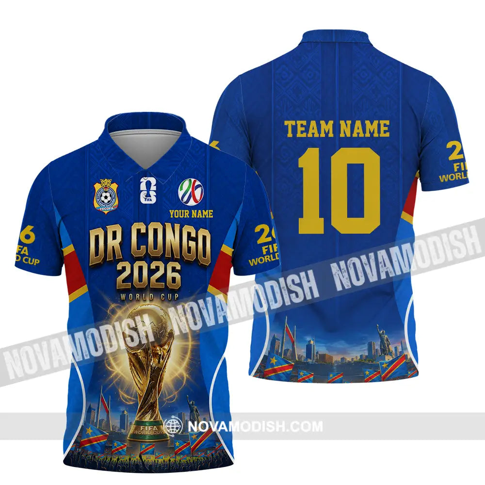 Unisex Shirt - Custom Dr Congo World Cup 2026 Shirt - Polo Shirt / S - T-shirt