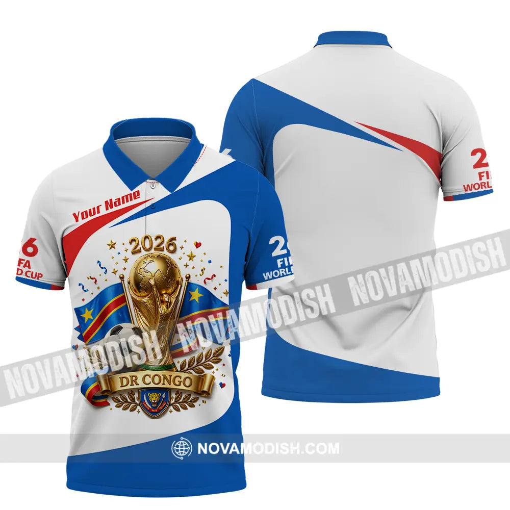 Unisex Shirt - Custom Dr Congo World Cup 2026 Shirt - Polo Shirt / S - T-shirt