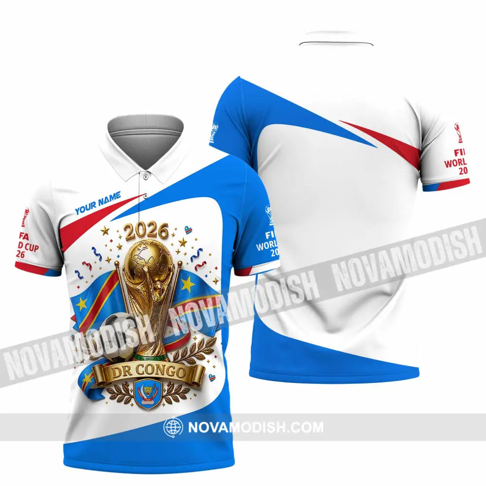 Unisex Shirt - Custom Dr Congo World Cup 2026 Shirt - Polo Shirt / S - T-shirt