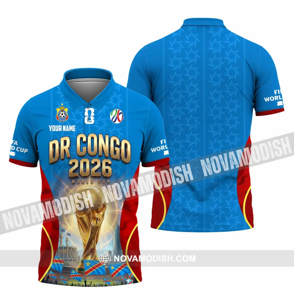 Unisex Shirt - Custom Dr Congo World Cup 2026 Shirt - Polo Shirt / S - T-shirt