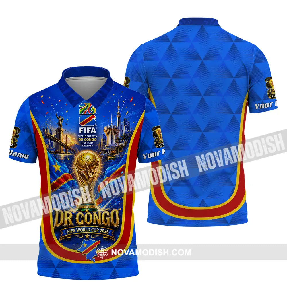 Unisex Shirt - Custom Dr Congo World Cup 2026 Shirt - Polo Shirt / S - T-shirt