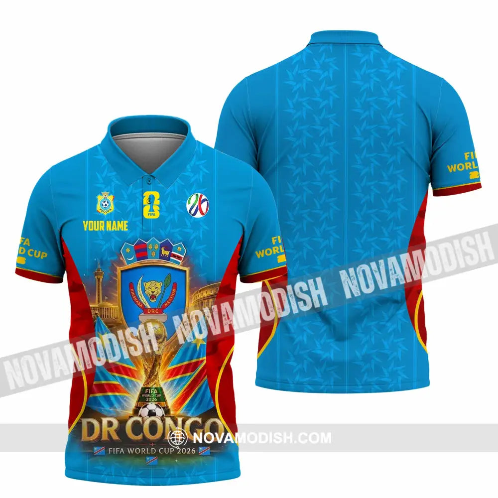 Unisex Shirt - Custom Dr Congo World Cup 2026 Shirt - Polo Shirt / S - T-shirt
