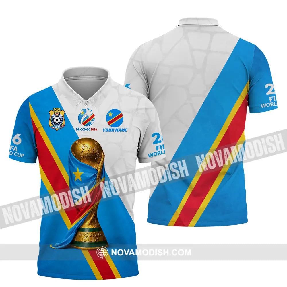 Unisex Shirt - Custom Dr Congo World Cup 2026 Shirt - Polo Shirt / S - T-shirt