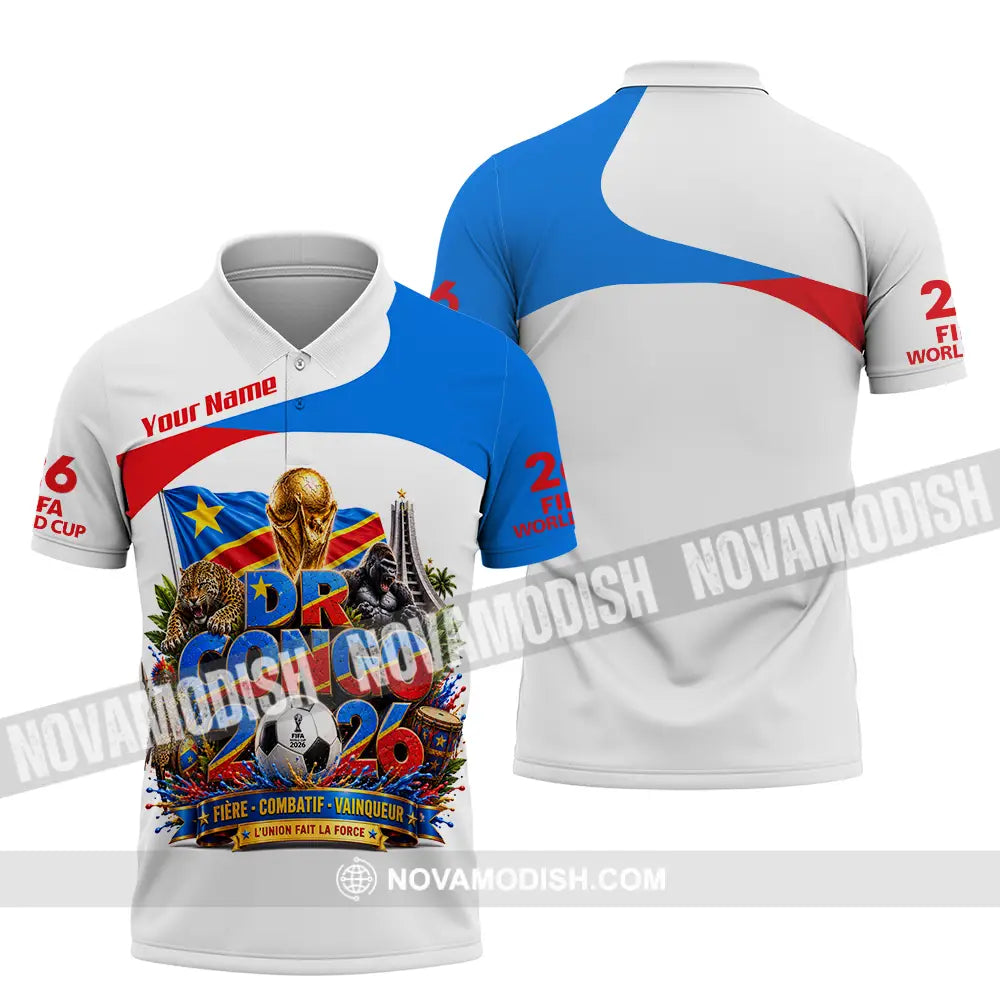 Unisex Shirt - Custom Dr Congo World Cup 2026 Shirt - Polo Shirt / S - T-shirt