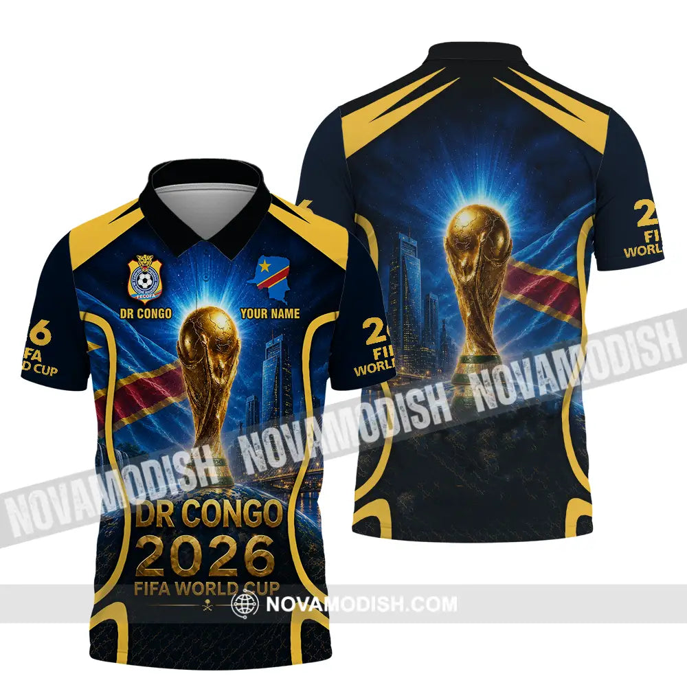 Unisex Shirt - Custom Dr Congo World Cup 2026 Shirt - Polo Shirt / S - T-shirt