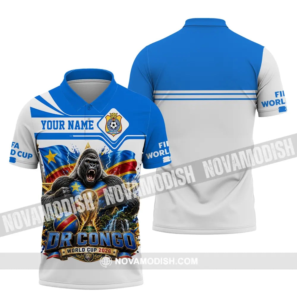Unisex Shirt - Custom Dr Congo World Cup 2026 Shirt - Polo Shirt / S - T-shirt