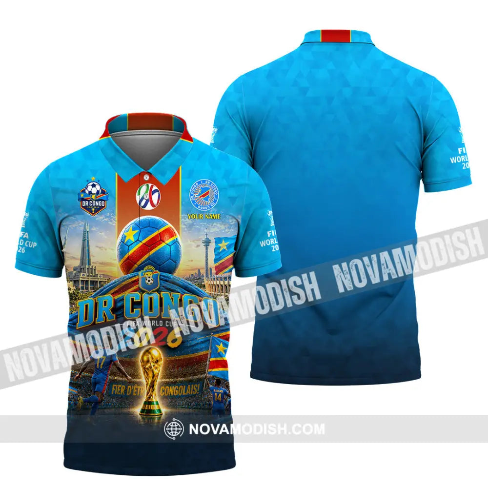 Unisex Shirt - Custom Dr Congo World Cup 2026 Shirt - Polo Shirt / S - T-shirt