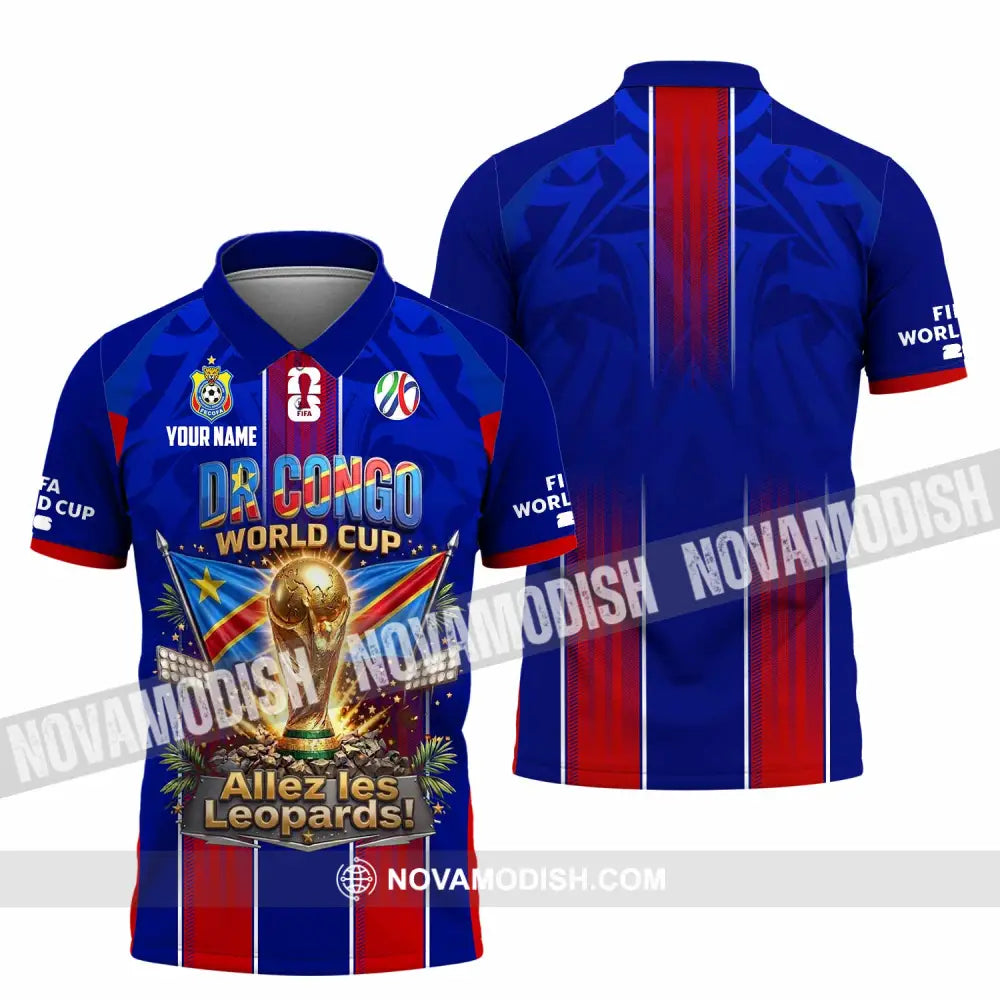 Unisex Shirt - Custom Dr Congo World Cup 2026 Shirt - Polo Shirt / S - T-shirt