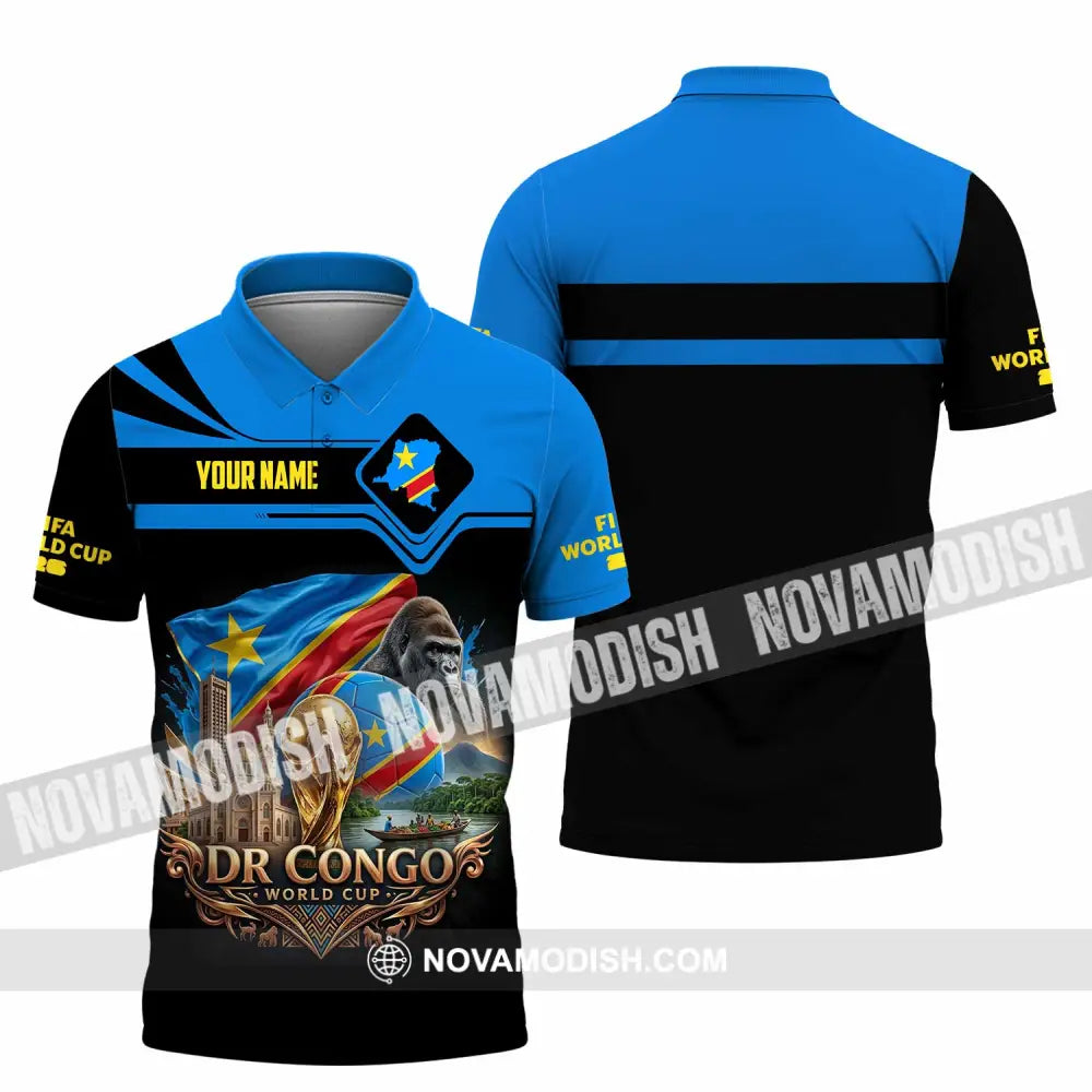 Unisex Shirt - Custom Dr Congo World Cup 2026 Shirt - Polo Shirt / S - T-shirt