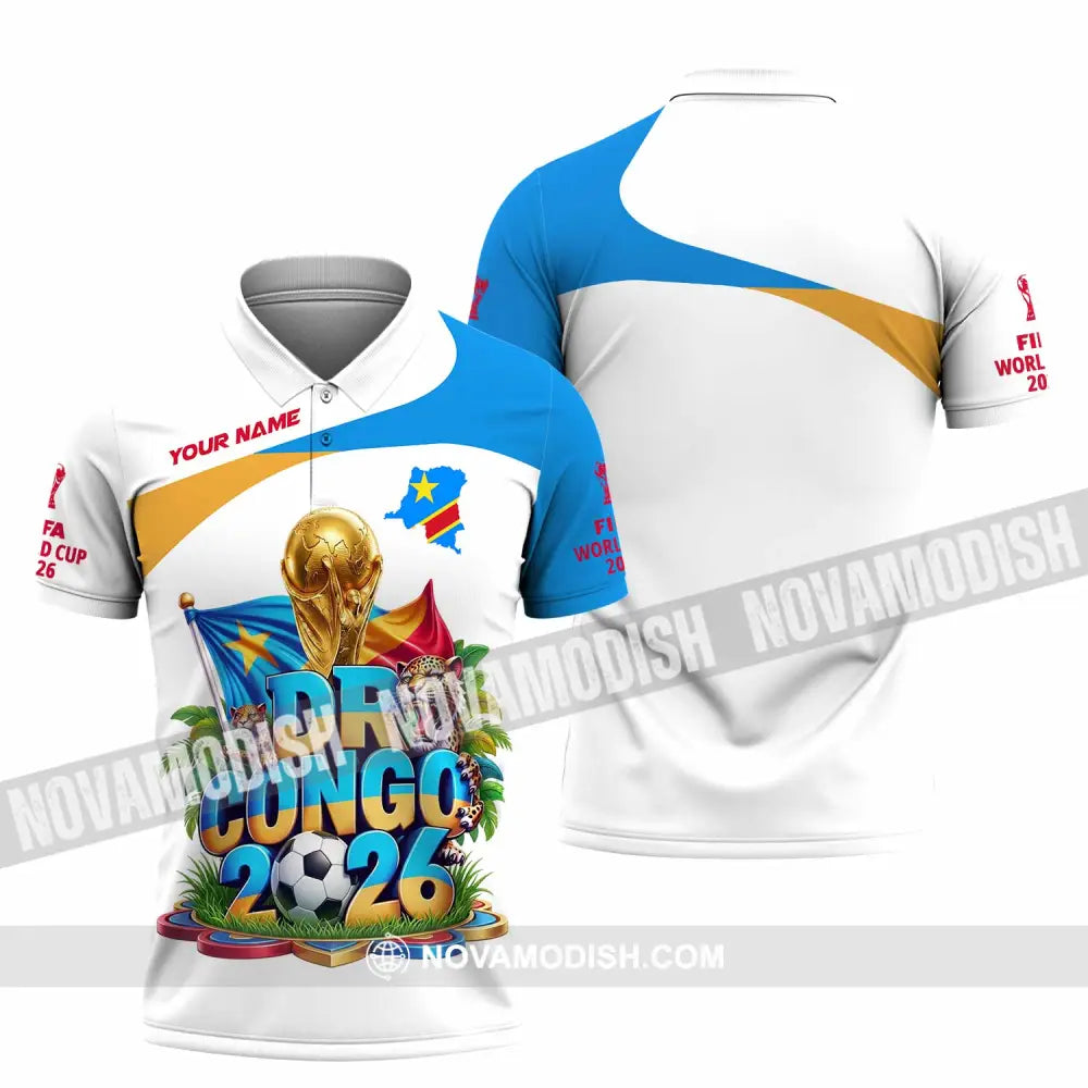 Unisex Shirt - Custom Dr Congo World Cup 2026 Shirt - Polo Shirt / S - T-shirt