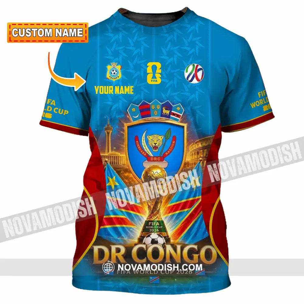 Unisex Shirt - Custom Dr Congo World Cup 2026 Shirt - T-shirt