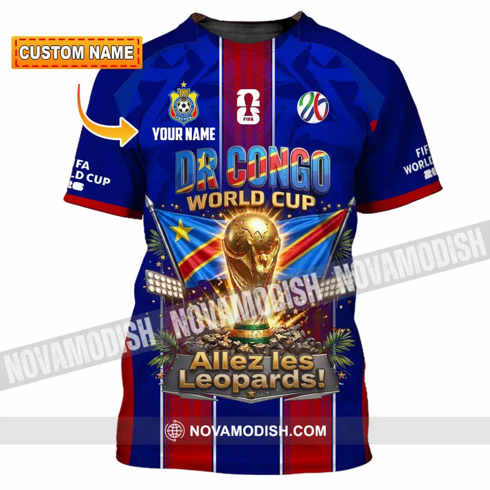 Unisex Shirt - Custom Dr Congo World Cup 2026 Shirt - T-shirt