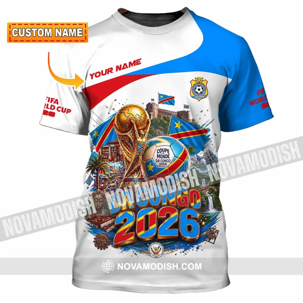 Unisex Shirt - Custom Dr Congo World Cup 2026 Shirt - T-shirt