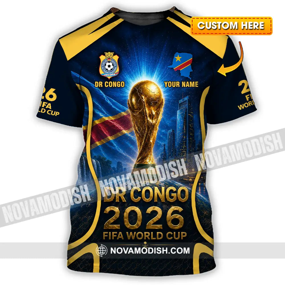 Unisex Shirt - Custom Dr Congo World Cup 2026 Shirt - T-shirt