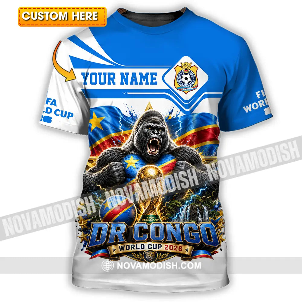 Unisex Shirt - Custom Dr Congo World Cup 2026 Shirt - T-shirt