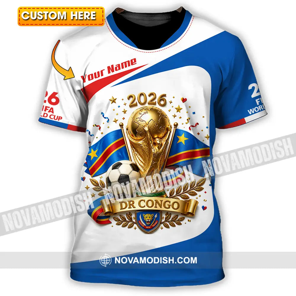 Unisex Shirt - Custom Dr Congo World Cup 2026 Shirt - T-shirt