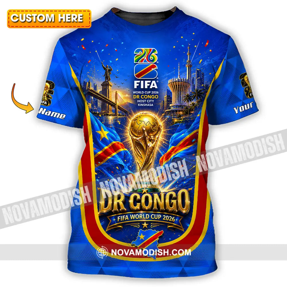 Unisex Shirt - Custom Dr Congo World Cup 2026 Shirt - T-shirt