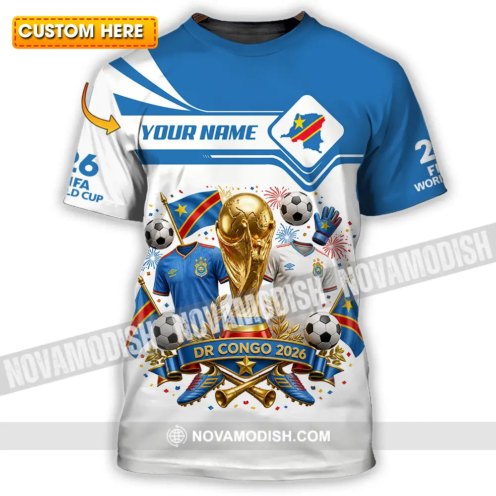 Unisex Shirt - Custom Dr Congo World Cup 2026 Shirt - T-shirt