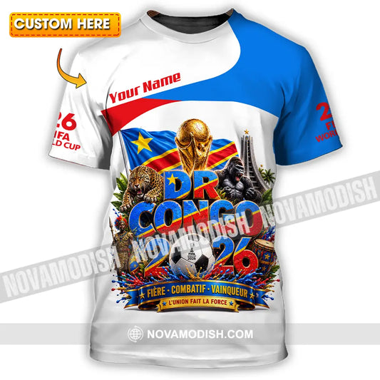 Unisex Shirt - Custom Dr Congo World Cup 2026 Shirt - T-shirt