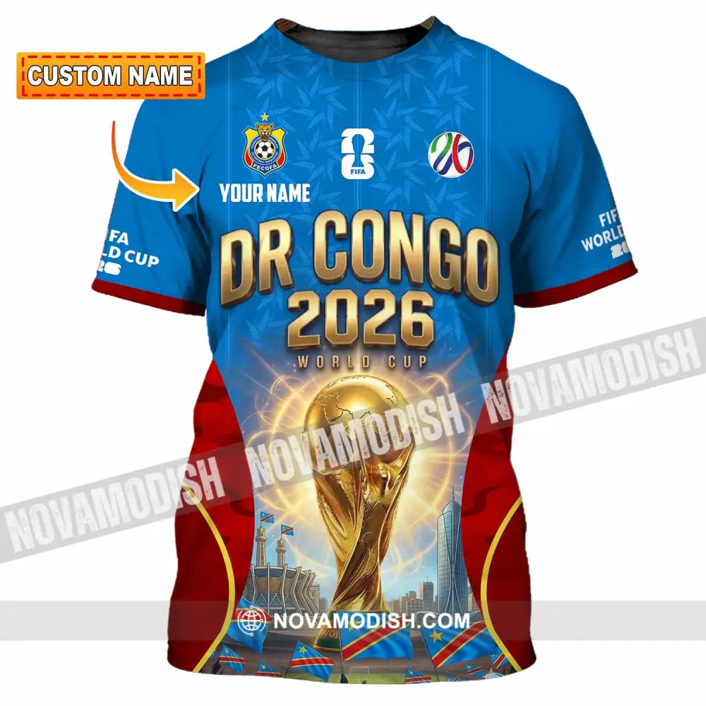 Unisex Shirt - Custom Dr Congo World Cup 2026 Shirt - T-shirt