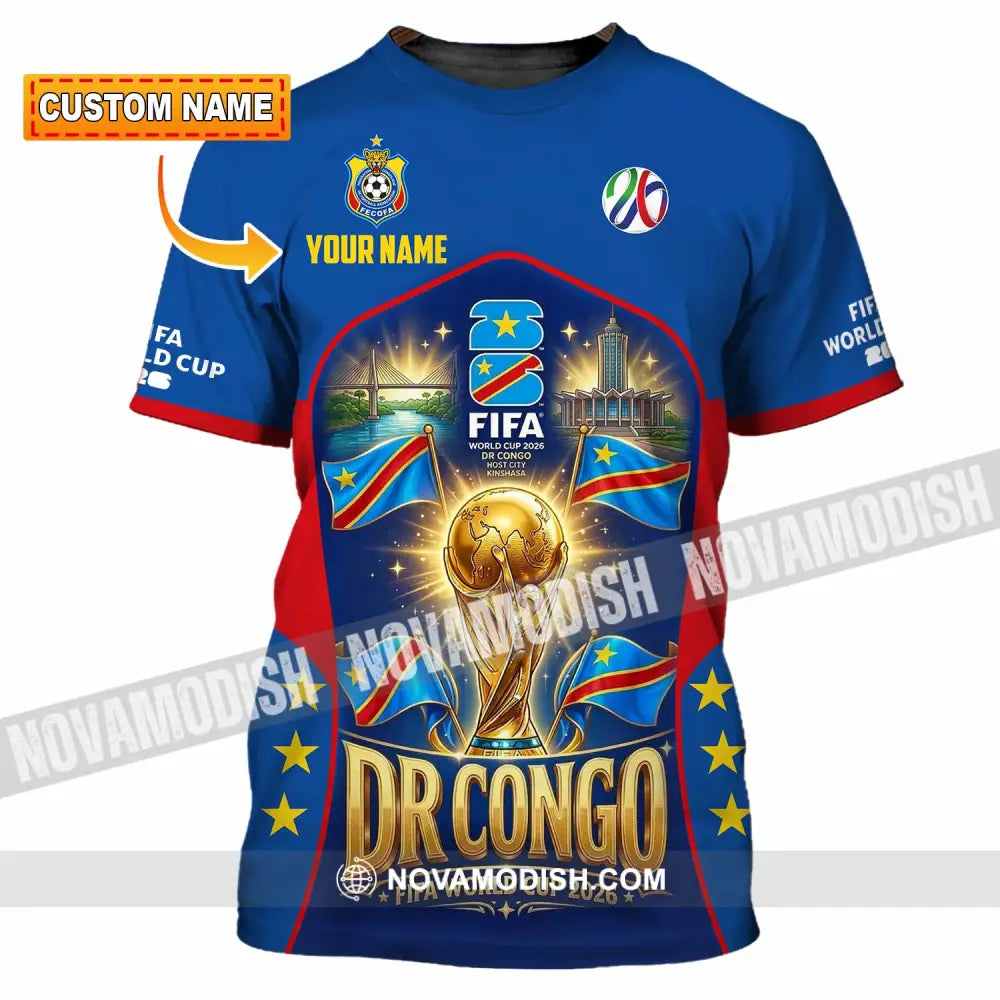 Unisex Shirt - Custom Dr Congo World Cup 2026 Shirt - T-shirt