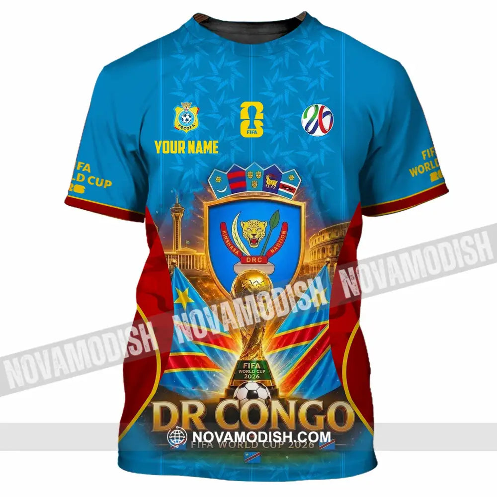 Unisex Shirt - Custom Dr Congo World Cup 2026 Shirt - T-Shirt / S - T-shirt
