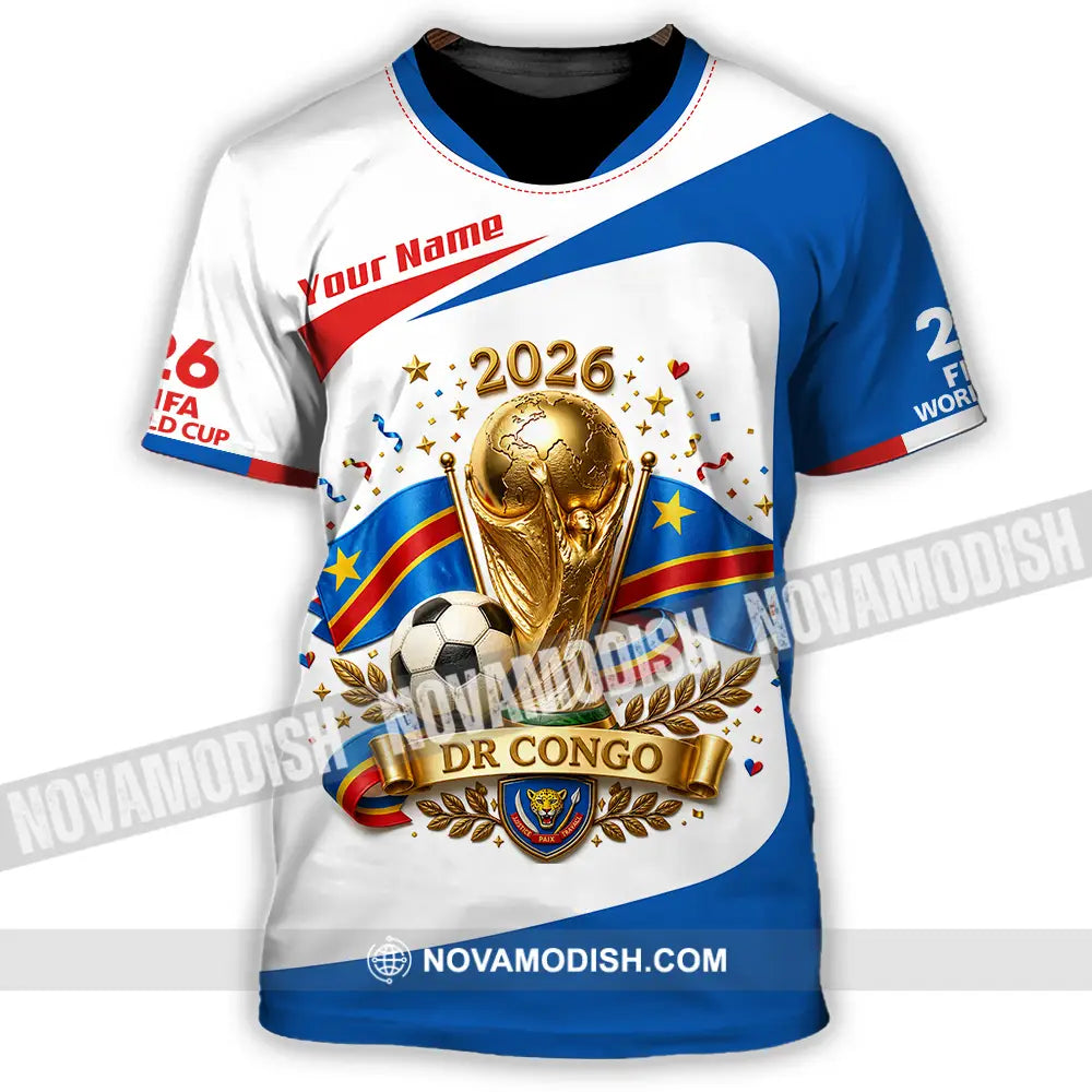 Unisex Shirt - Custom Dr Congo World Cup 2026 Shirt - T-Shirt / S - T-shirt