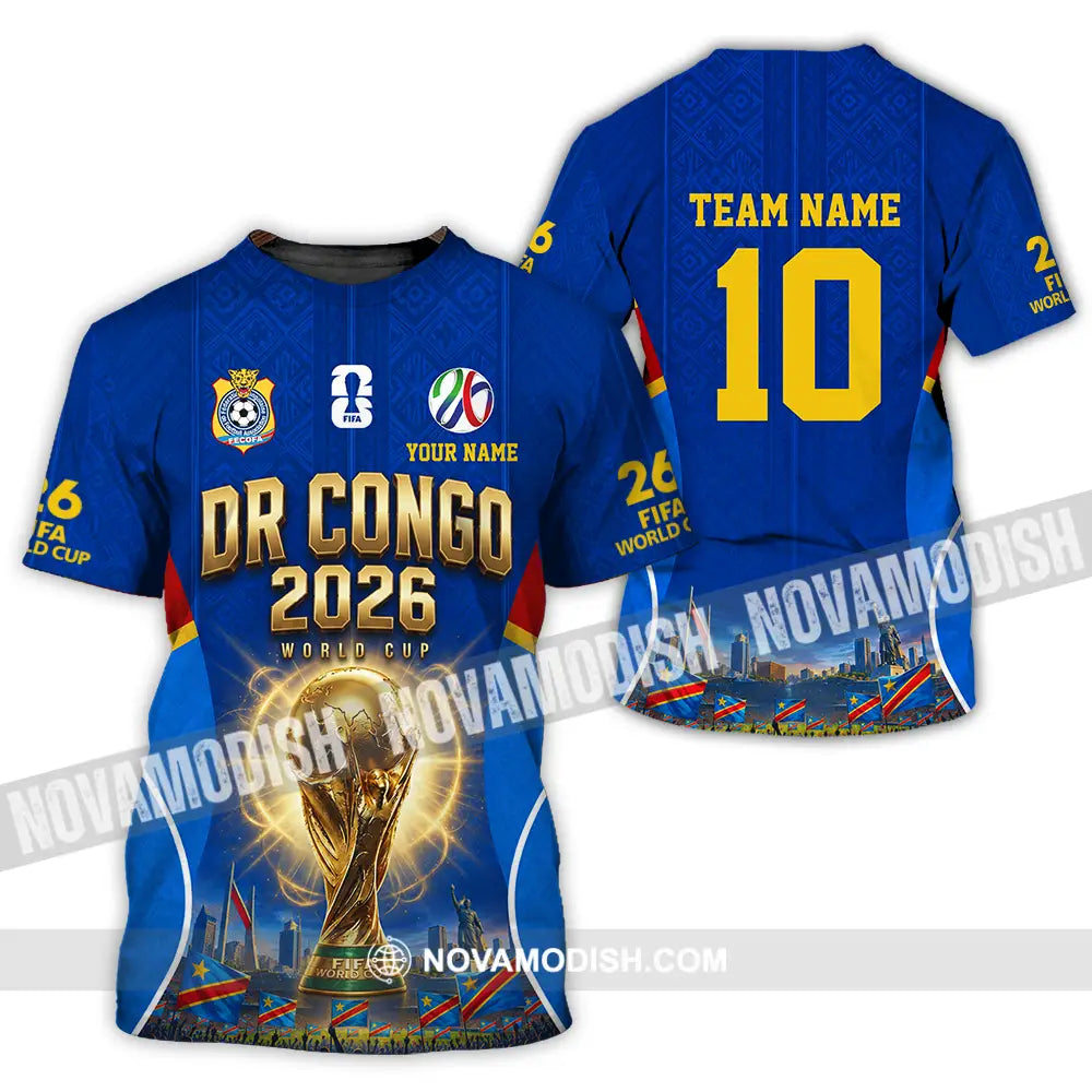 Unisex Shirt - Custom Dr Congo World Cup 2026 Shirt - T-Shirt / S - T-shirt