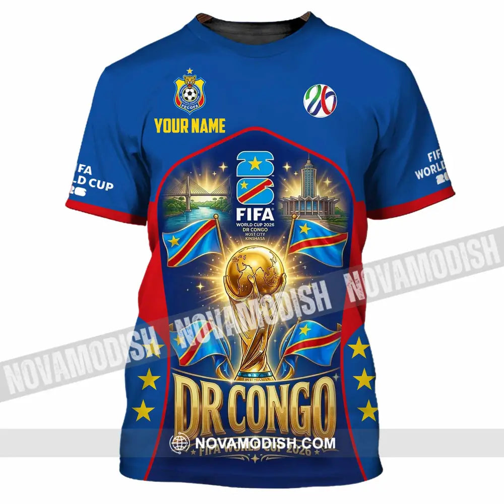 Unisex Shirt - Custom Dr Congo World Cup 2026 Shirt - T-Shirt / S - T-shirt