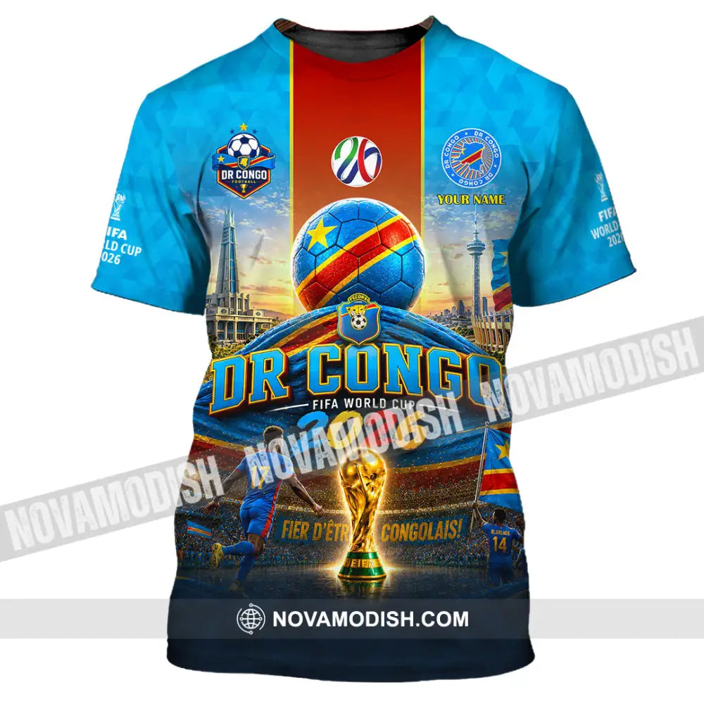 Unisex Shirt - Custom Dr Congo World Cup 2026 Shirt - T-Shirt / S - T-shirt