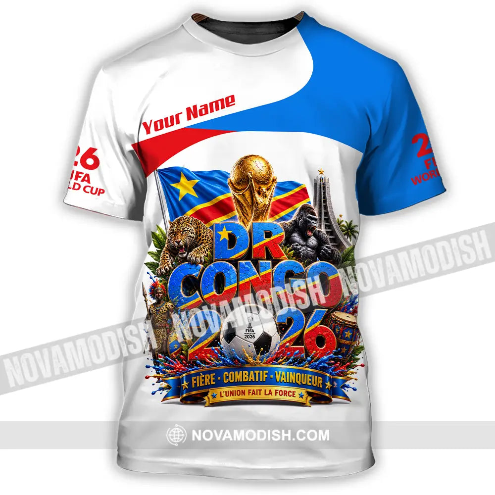 Unisex Shirt - Custom Dr Congo World Cup 2026 Shirt - T-Shirt / S - T-shirt