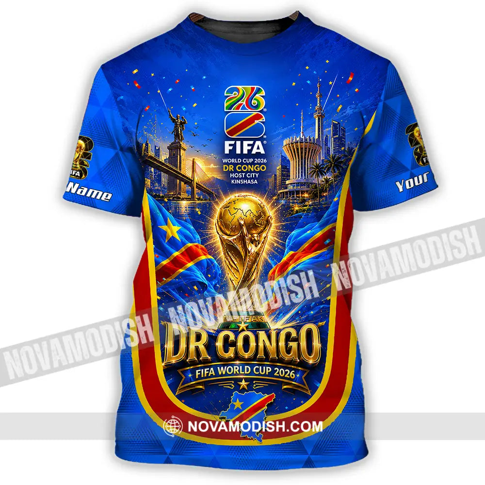 Unisex Shirt - Custom Dr Congo World Cup 2026 Shirt - T-Shirt / S - T-shirt