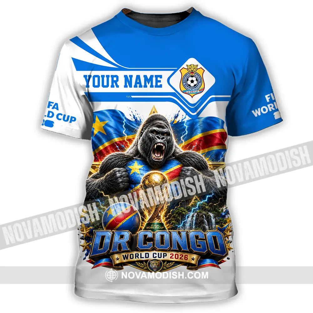 Unisex Shirt - Custom Dr Congo World Cup 2026 Shirt - T-Shirt / S - T-shirt
