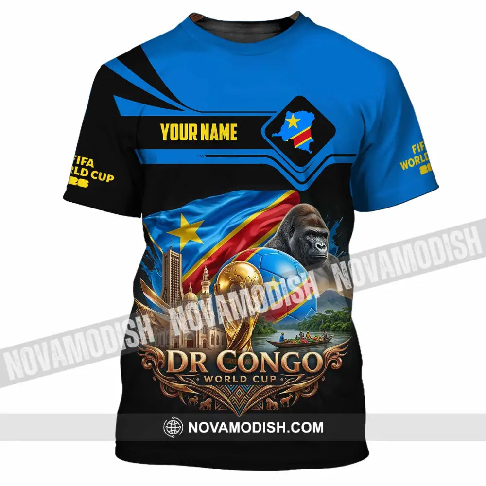 Unisex Shirt - Custom Dr Congo World Cup 2026 Shirt - T-Shirt / S - T-shirt