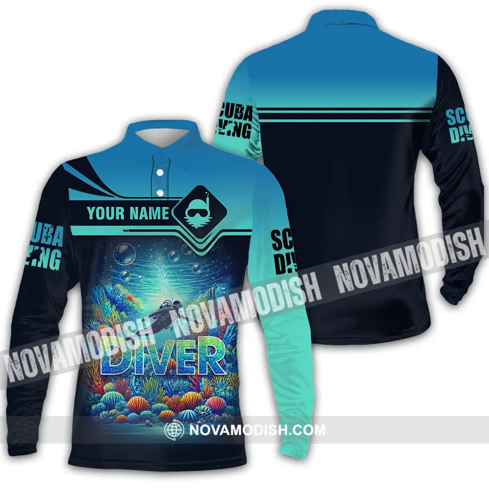 Unisex Shirt - Custom Driver 3D Shirt Long Sleeve Polo / S T-shirt