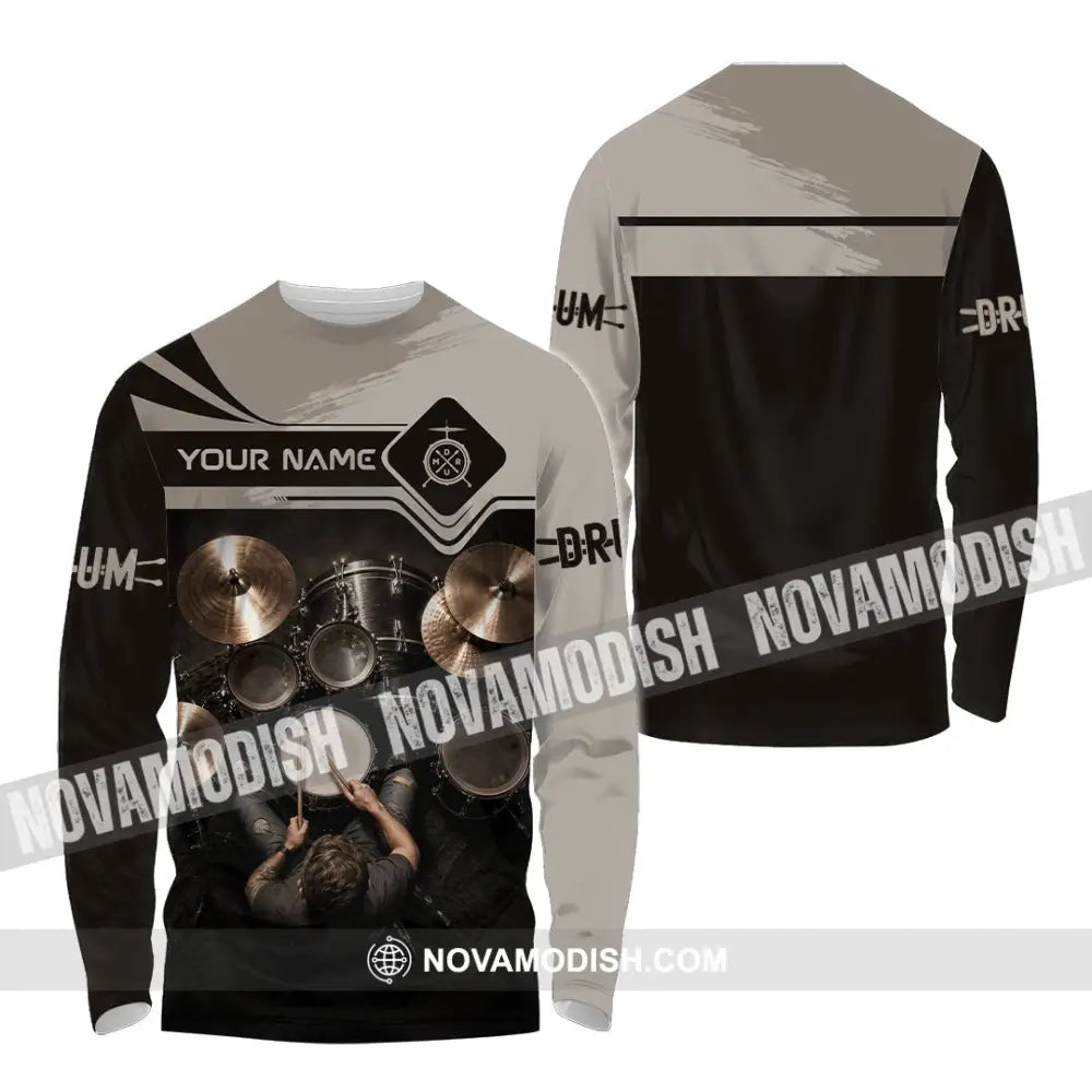 Unisex Shirt - Custom Drum Shirt - Long Sleeve Shirt / S - T-shirt