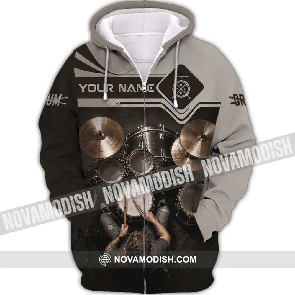 Unisex Shirt - Custom Drum Shirt - Zipper Hoodie / S - T-shirt