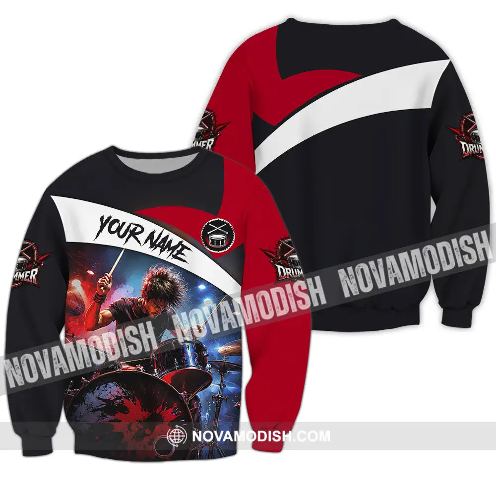Unisex Shirt - Custom Drummer Shirt - Long Sleeve / S - T-shirt