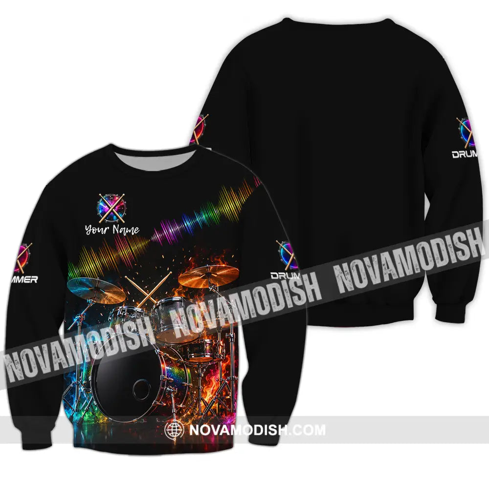 Unisex Shirt - Custom Drummer Shirt - Long Sleeve / S - T-shirt