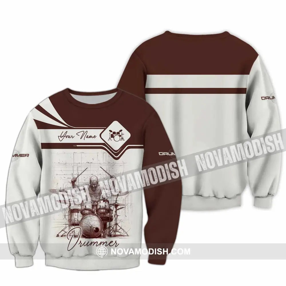Unisex Shirt - Custom Drummer Shirt - Long Sleeve / S - T-shirt