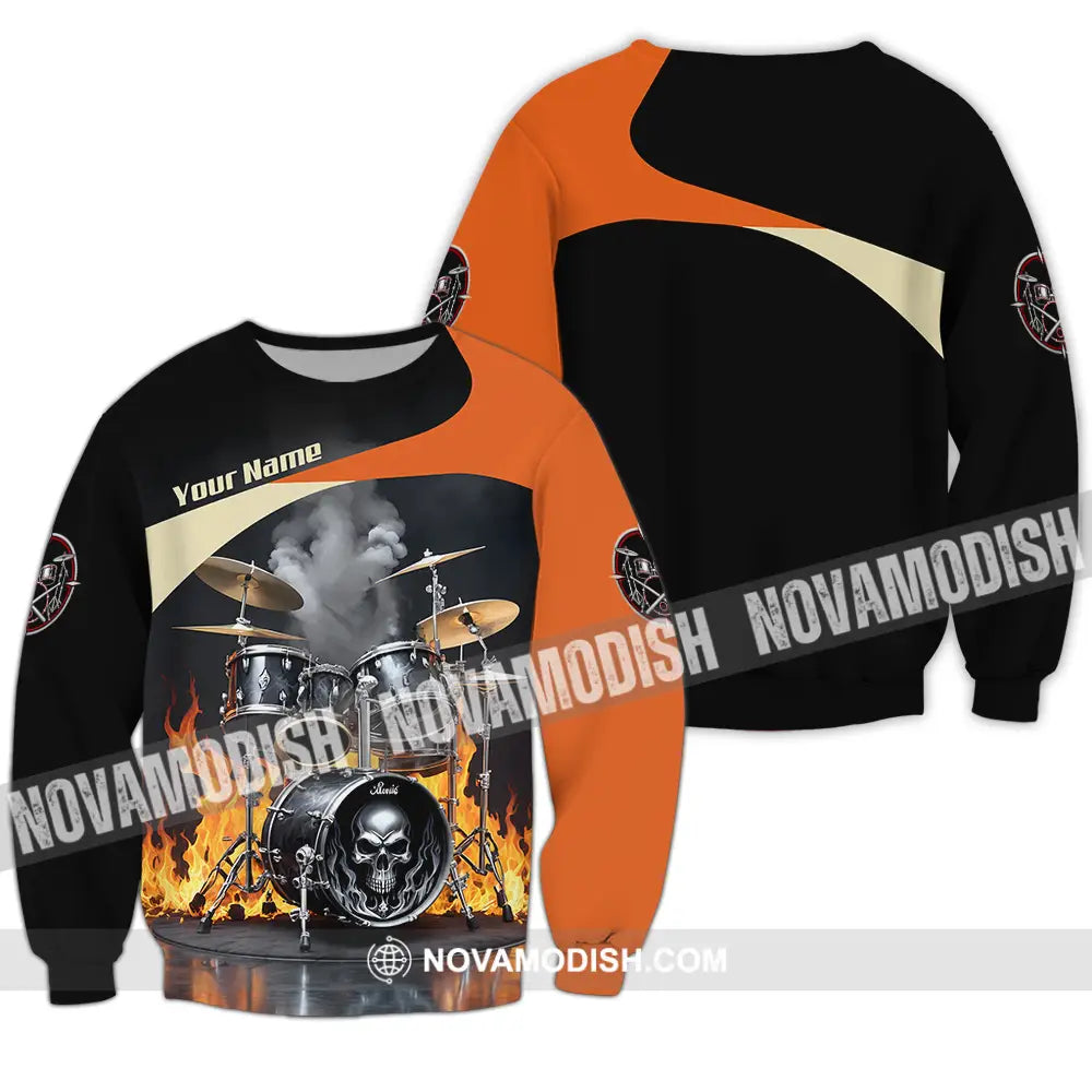 Unisex Shirt - Custom Drummer Shirt - Long Sleeve / S - T-shirt