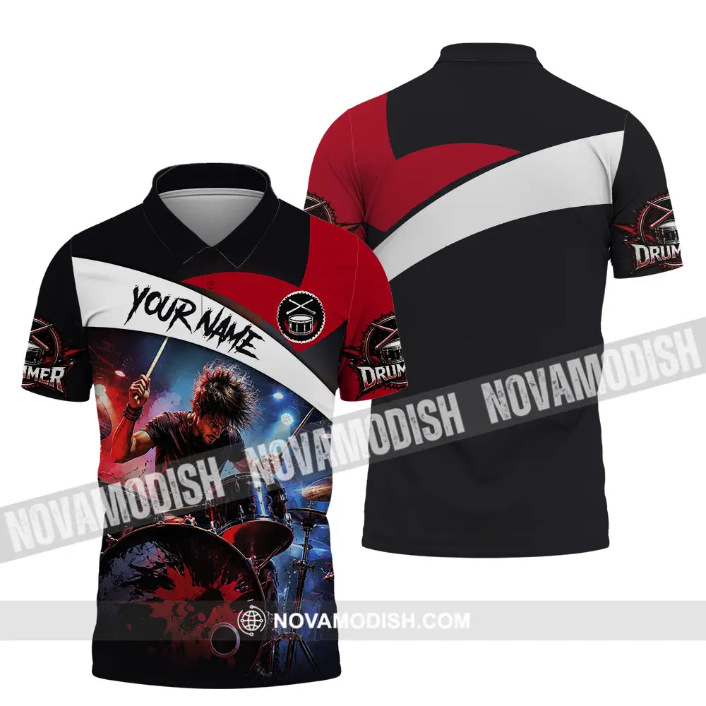 Unisex Shirt - Custom Drummer Shirt - Polo Shirt / S - T-shirt