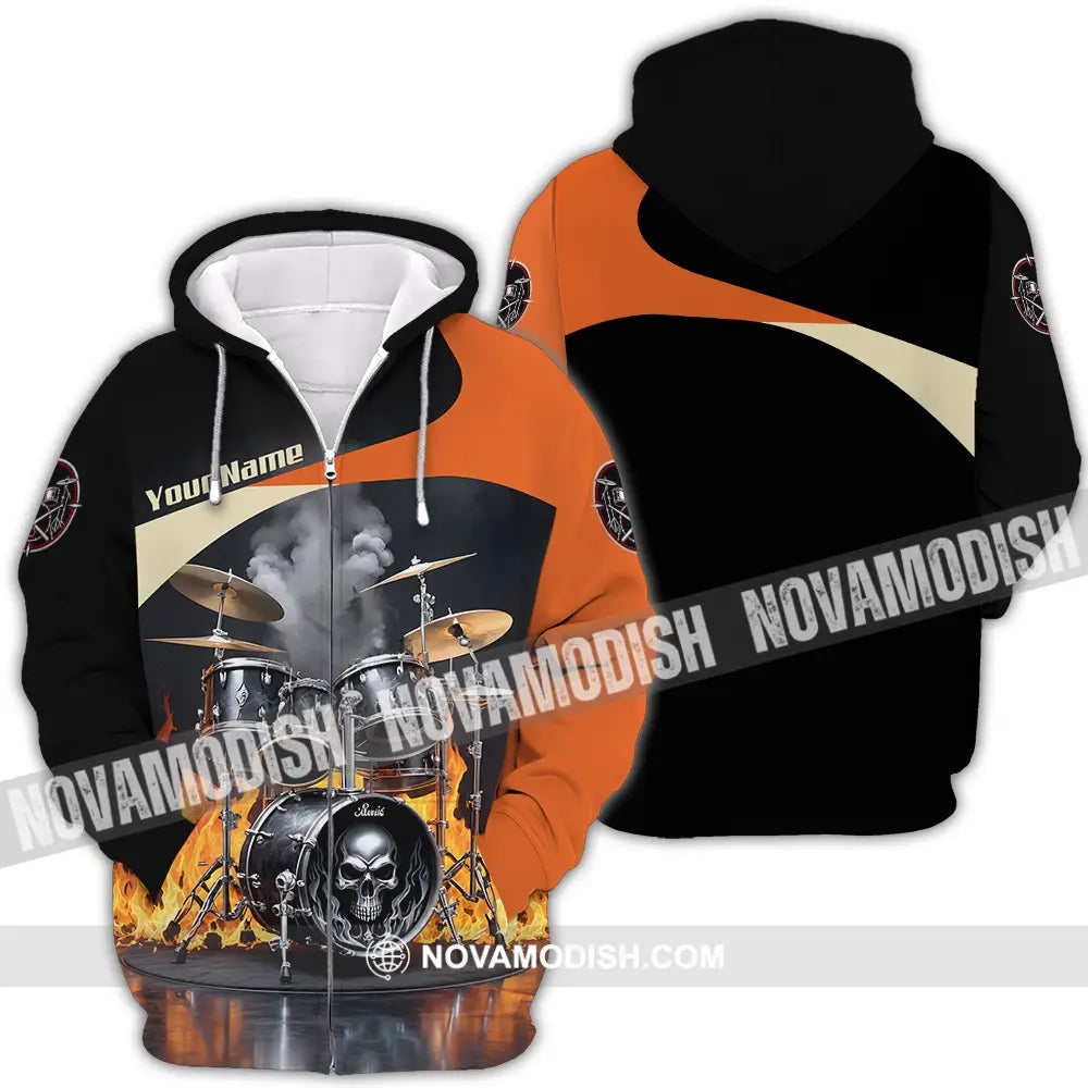 Unisex Shirt - Custom Drummer Shirt - Zipper Hoodie / S - T-shirt