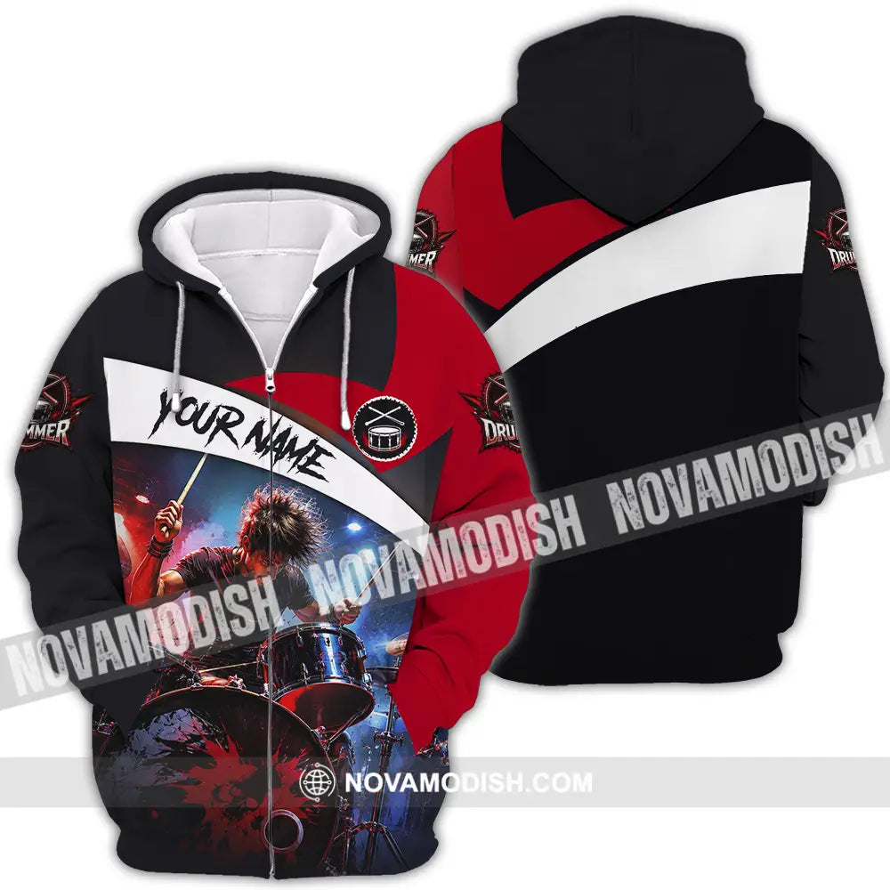 Unisex Shirt - Custom Drummer Shirt - Zipper Hoodie / S - T-shirt