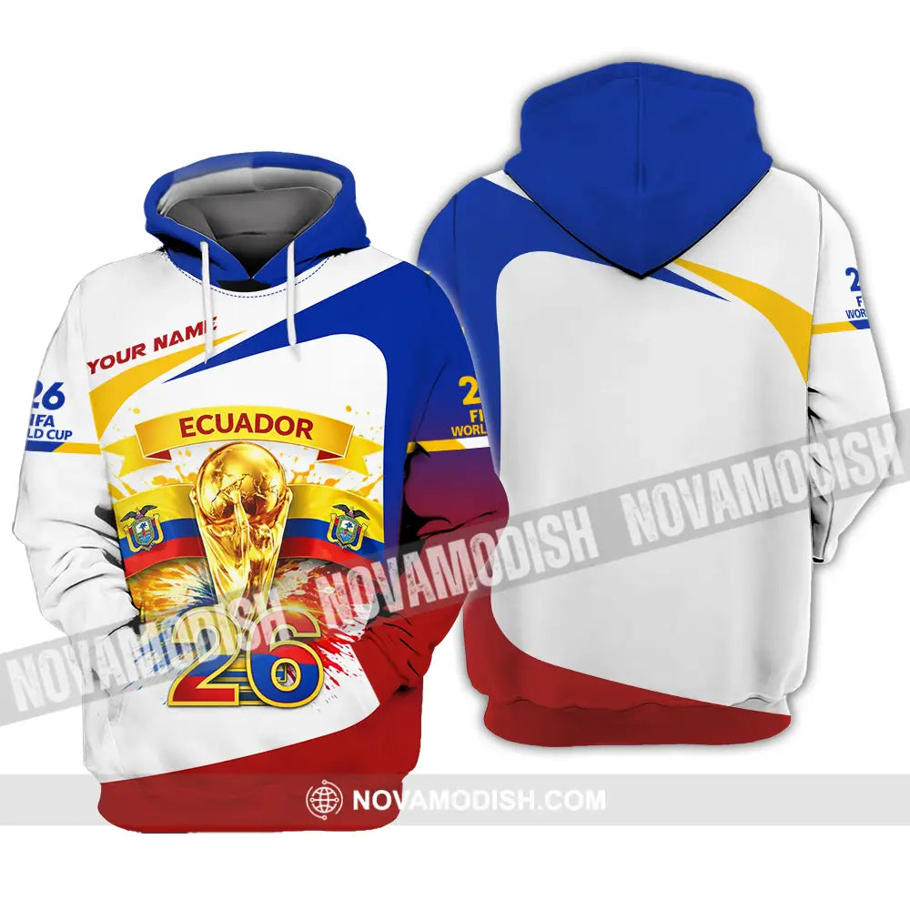 Unisex Shirt - Custom Ecuador World Cup 2026 3D Shirt - Hoodie / S - T-shirt